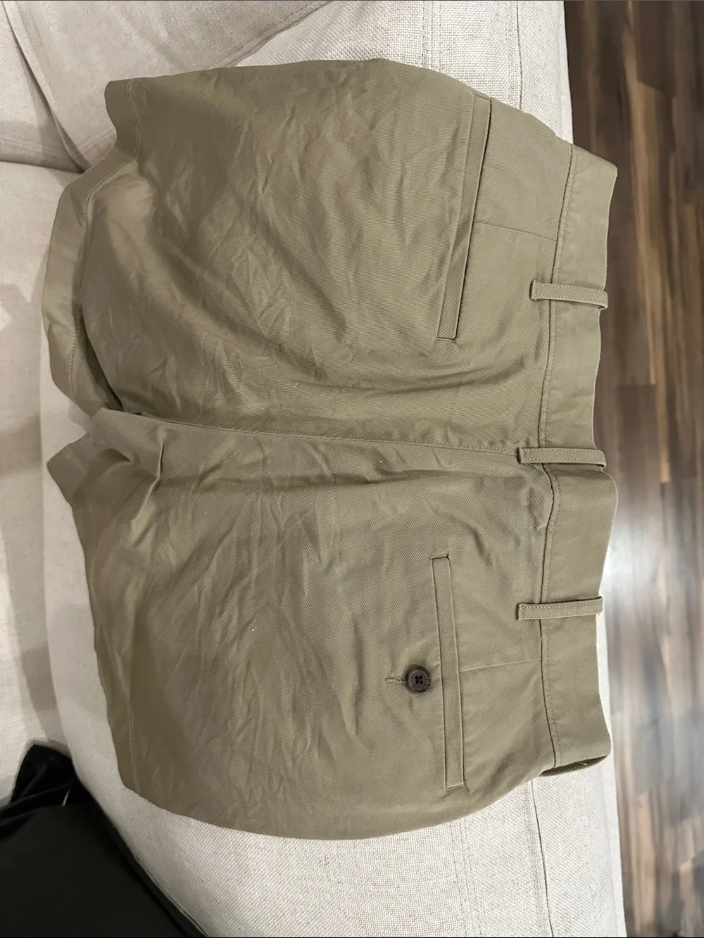 J. Crew Men’s Flat Front Chino Shorts in Khaki